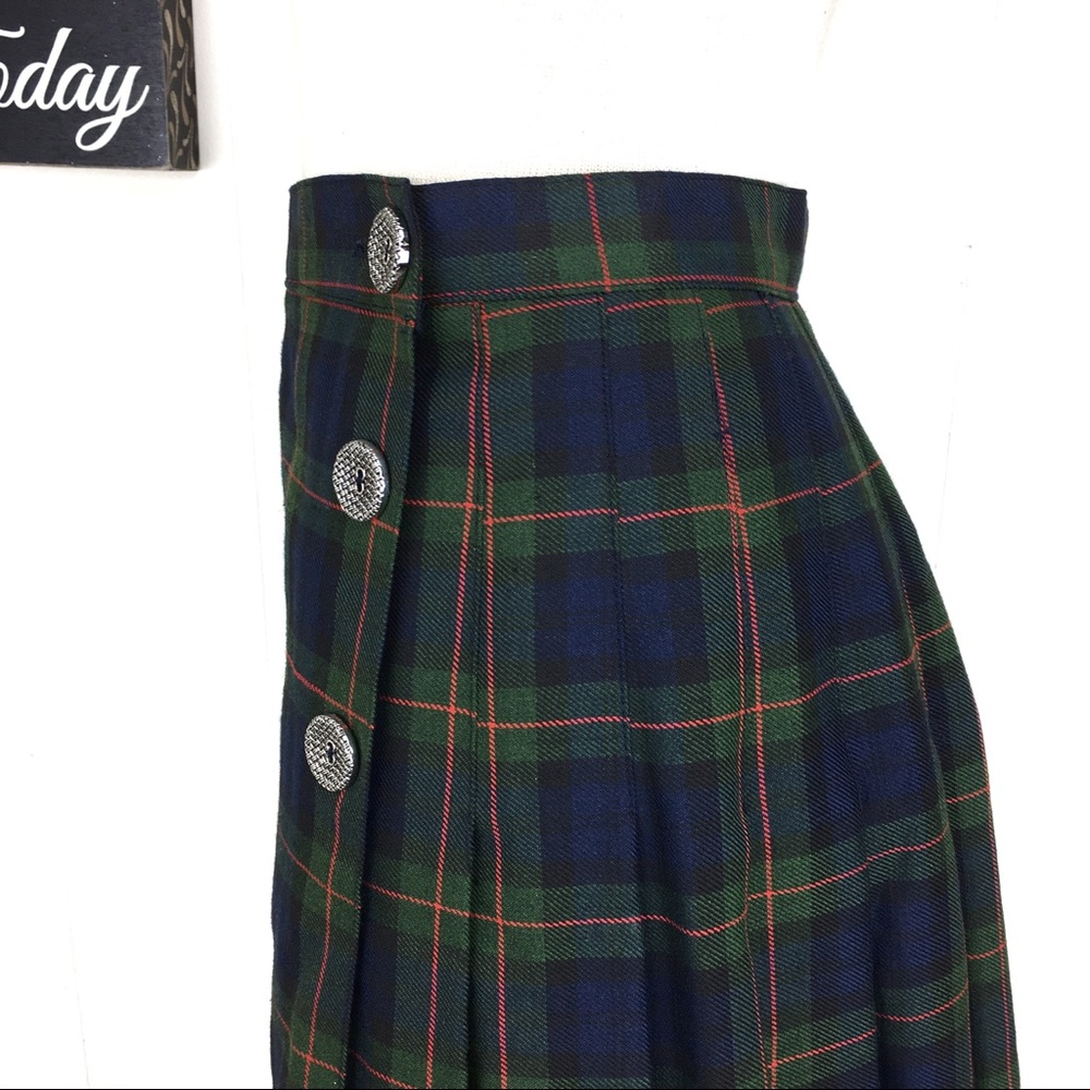 Vintage 90s Star C.C.C. Plaid Mini Skirt - Picture 3 of 6